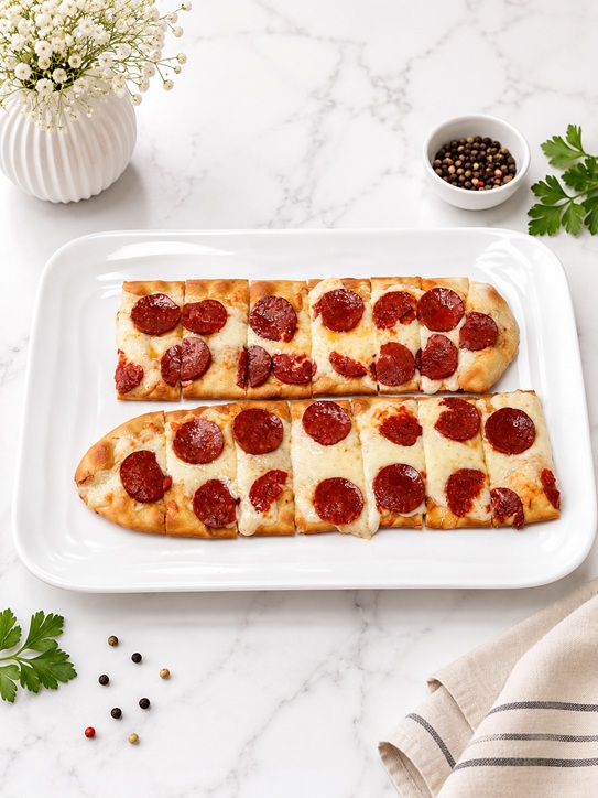 Sudjuk va pishloqli pide