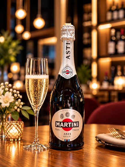 Martini Asti D.O.C.G. — tatlı oq ko‘pikli sharob